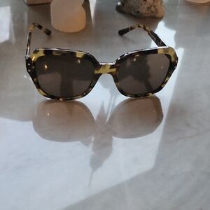 Tory Burch Light Olive/Gold and Brown Sunglasses